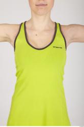 Upper Body Whole Body Woman Sports Dress Slim Studio photo references